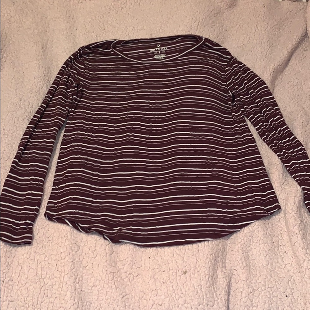 Two Long sleeve American Eagle shirts